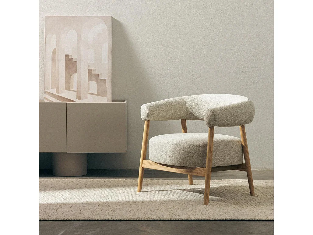 Polsterstuhl 78x70x74 cm Hellbeige MUE