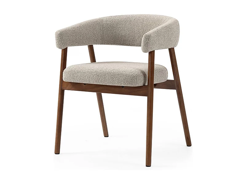 Fauteuil rembourré 73,5x59x55 cm beige MUE