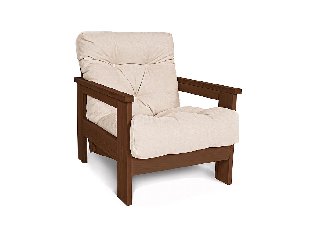 Fauteuil 0,75x1,05x0,83 m crème Mexique