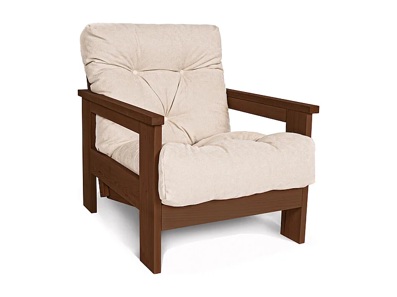 Fauteuil 0,75x1,05x0,83 m crème Mexique