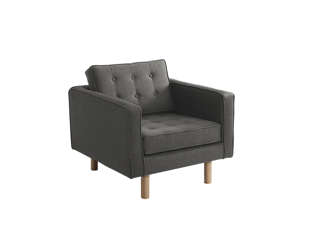 Fauteuil 86x84x75 cm Bois Carbon Topic