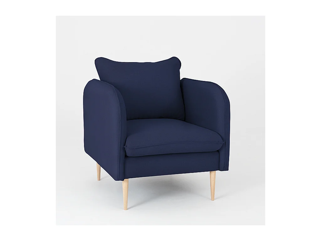 Sessel 0,89x0,8x0,9 m Ink Posh Holz