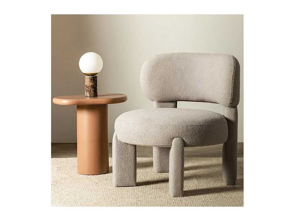 Fauteuil 70x73x78 cm Licht Beige samma