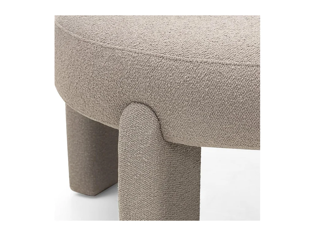 Sessel 70x73x78 cm Hellbeige Samt