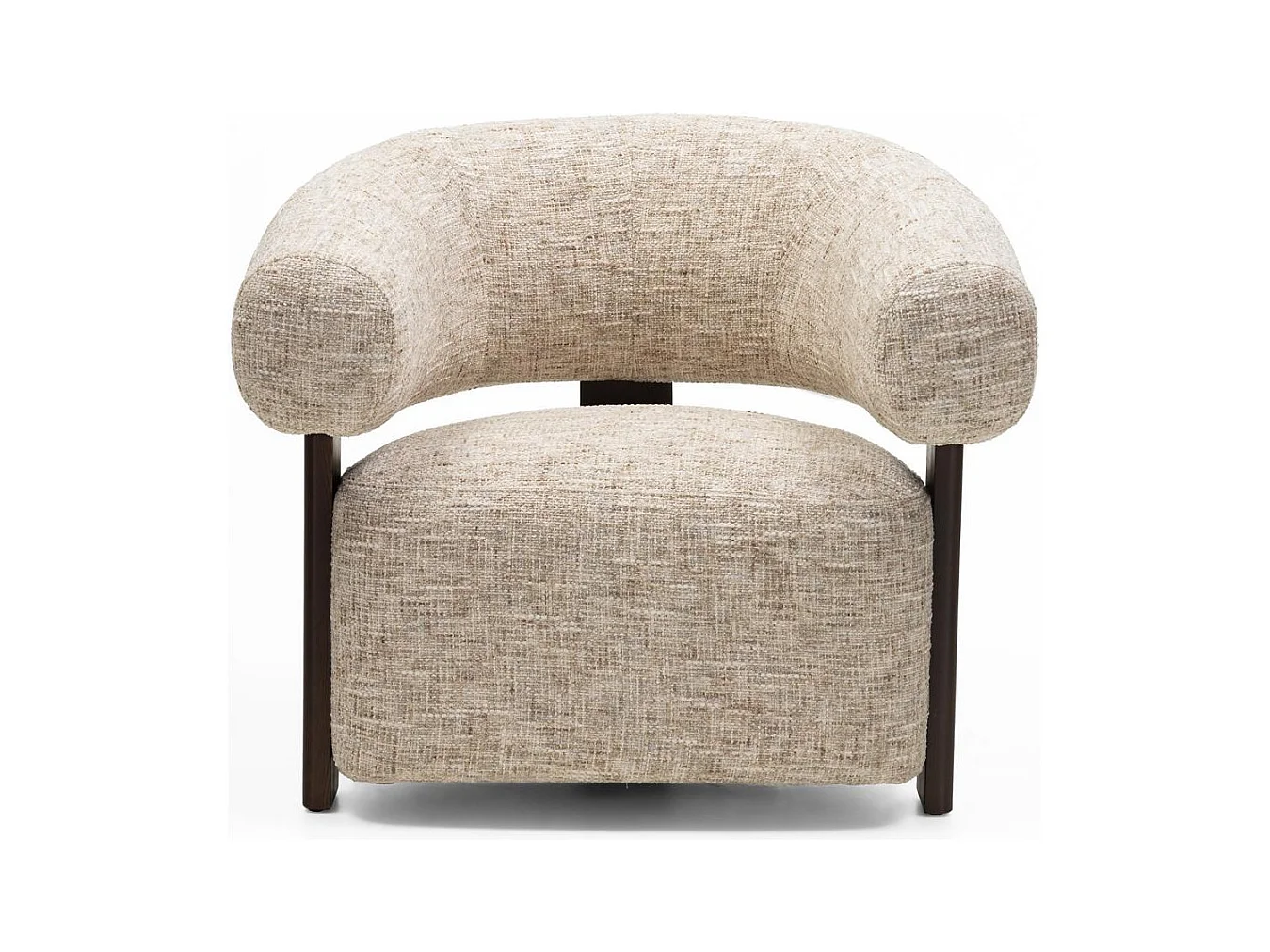 Fauteuil lounge 80x92x80 cm beige Monique