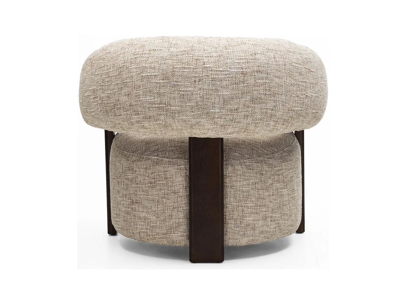 Fauteuil lounge 80x92x80 cm beige Monique