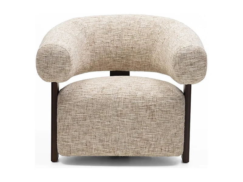 Fauteuil lounge 80x92x80 cm beige Monique