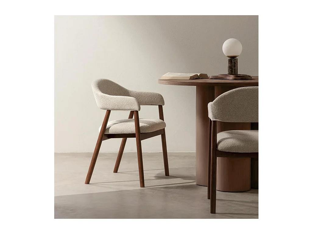 Polsterstuhl 57x54x81 cm beige LARIS