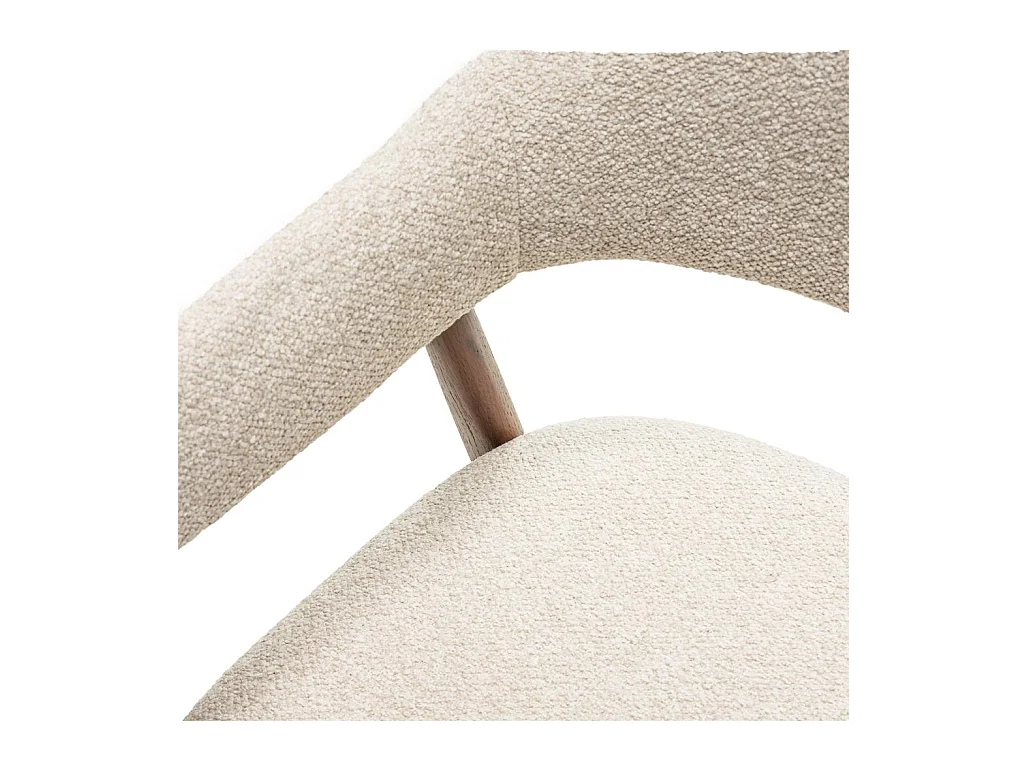 Polsterstuhl 57x54x81 cm beige LARIS