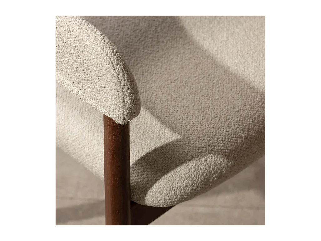 Polsterstuhl 57x54x81 cm beige LARIS