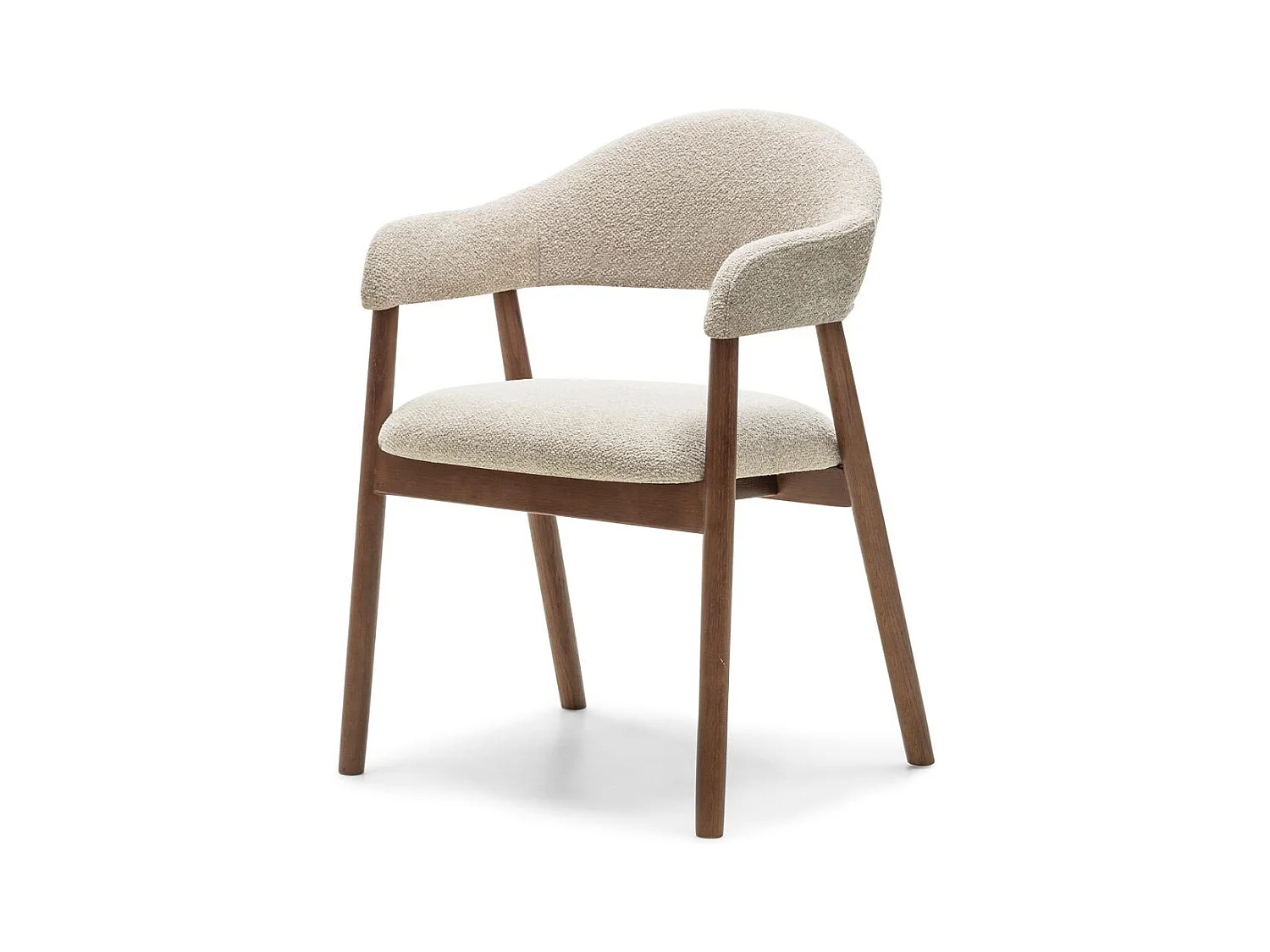 Gestoffeerde stoel 57x54x81 cm beige LARIS