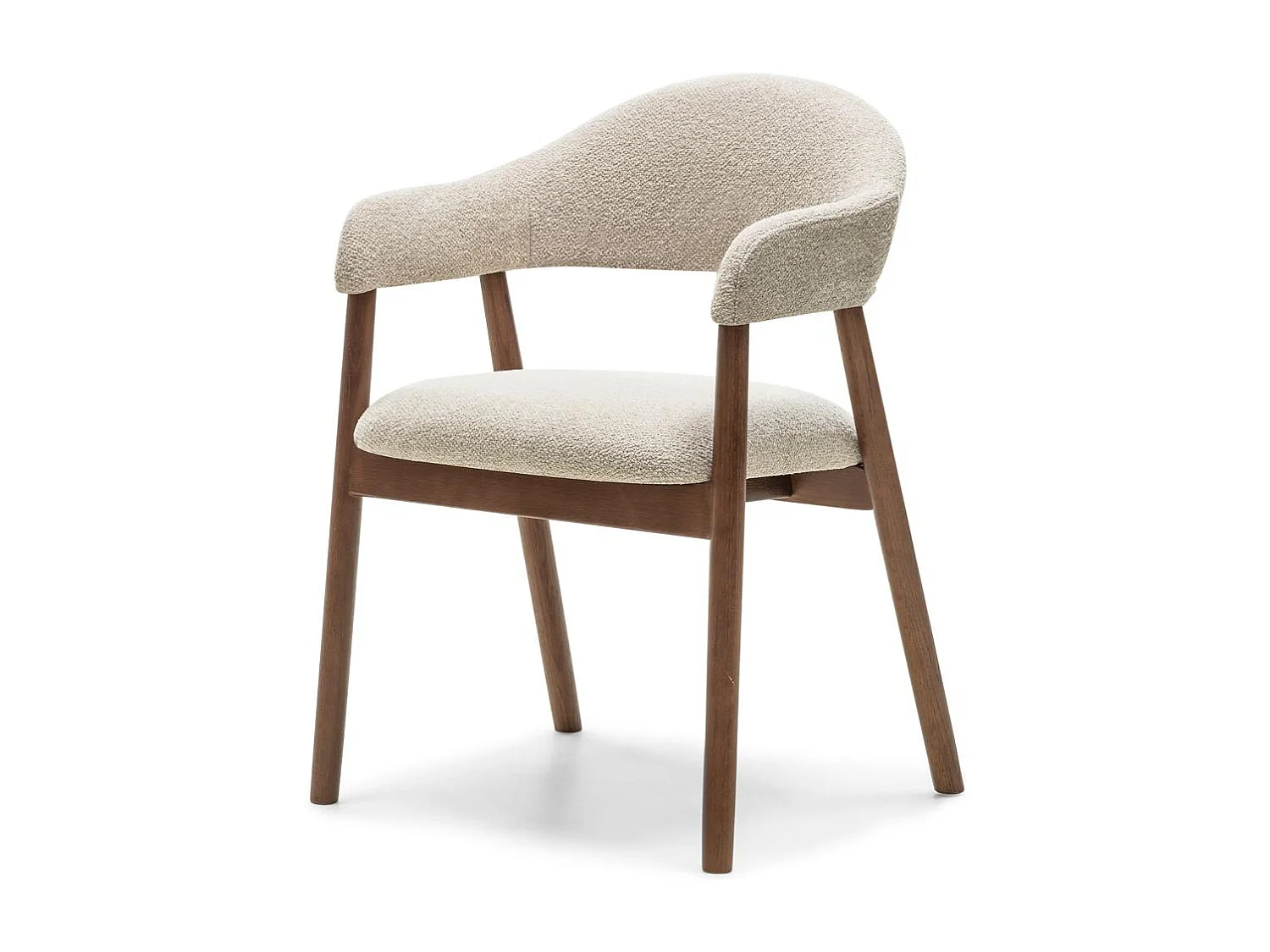 Gestoffeerde stoel 57x54x81 cm beige LARIS