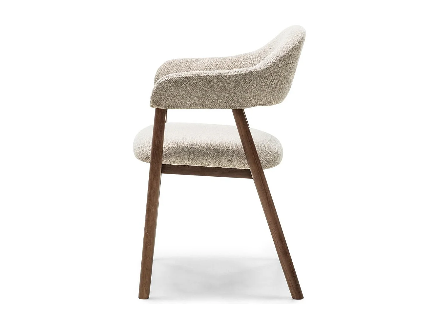 Gestoffeerde stoel 57x54x81 cm beige LARIS