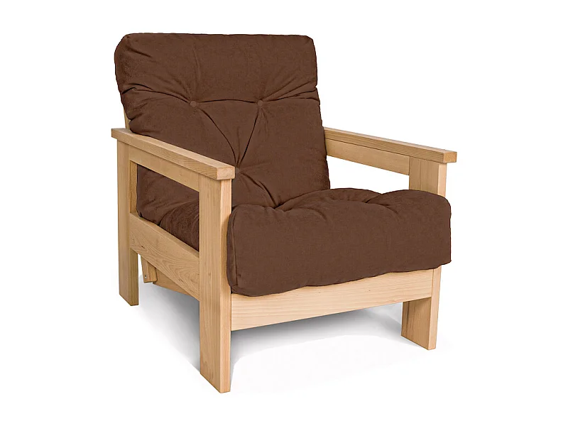 Fauteuil 0,75x1,05x0,83 m bruin Mexico