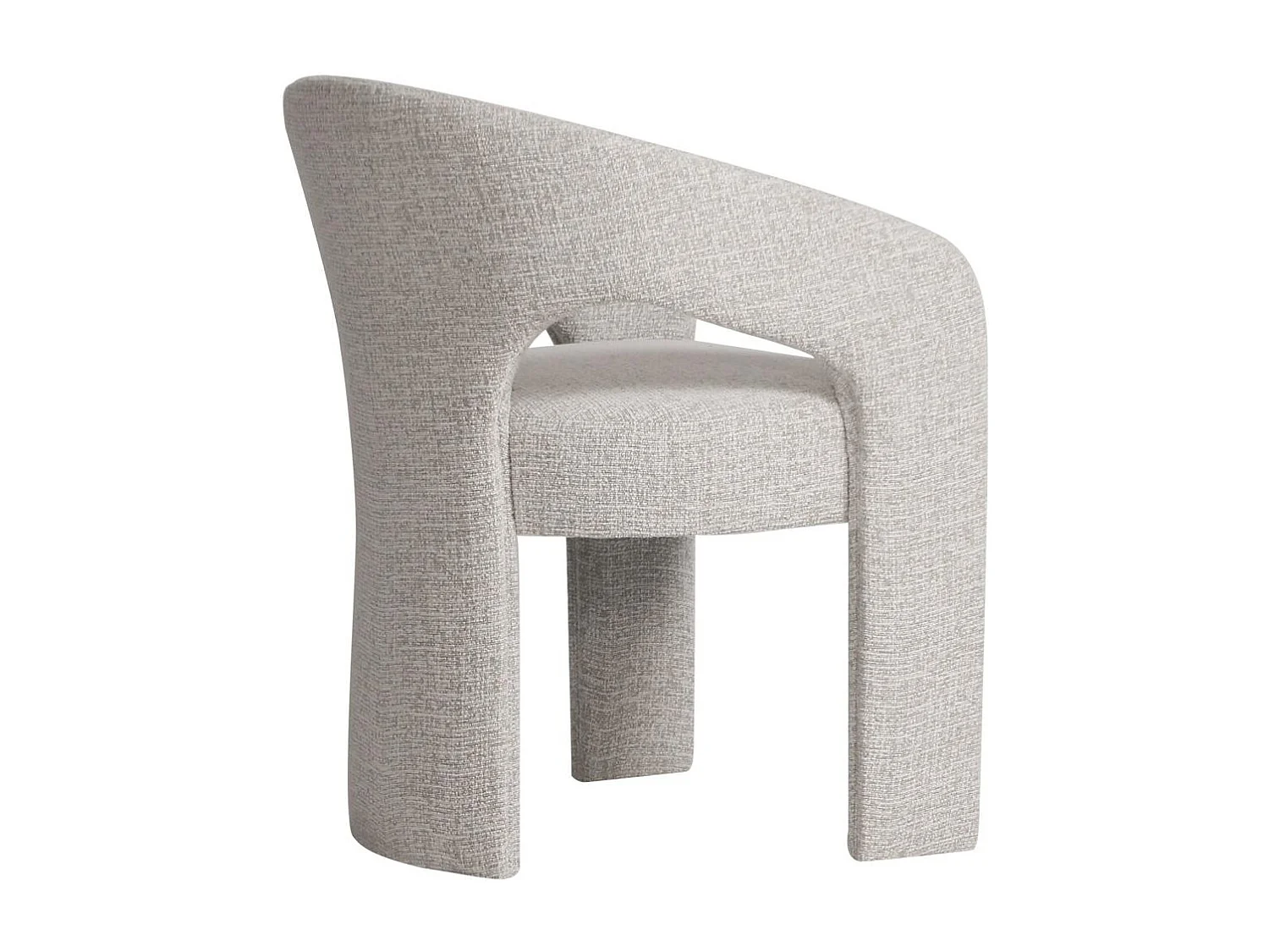 Fauteuil rembourré 78x62x60 cm beige Naurine