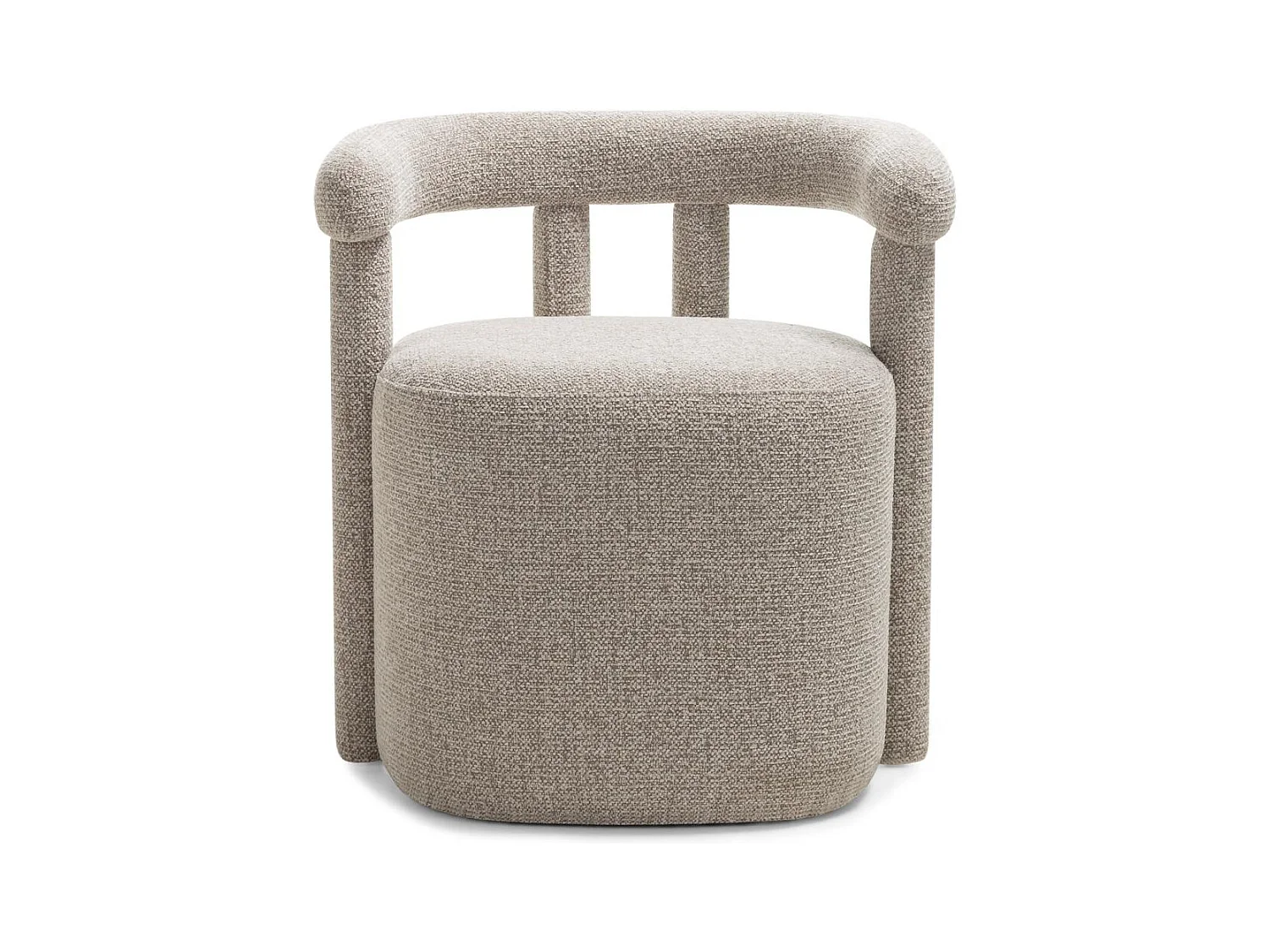 Fauteuil 63x65x60 cm gris Nolan