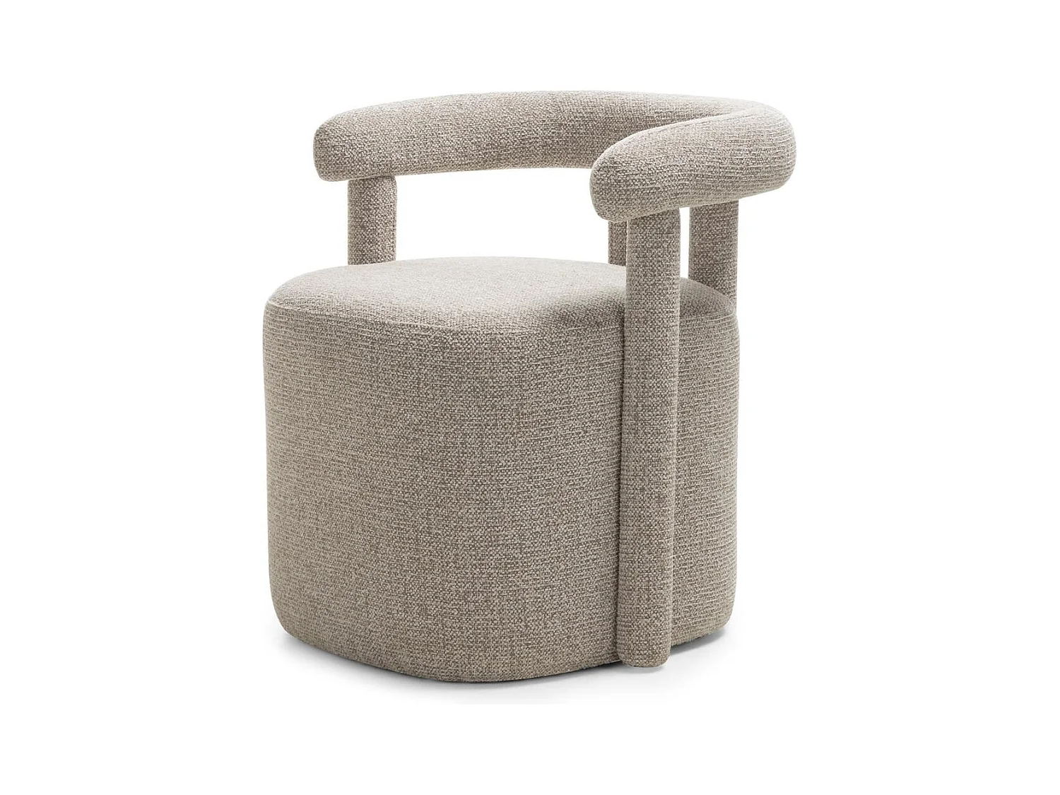 Fauteuil 63x65x60 cm gris Nolan