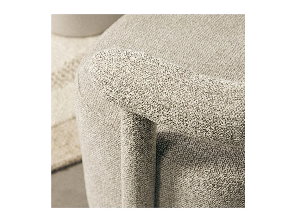 Fauteuil 63x65x60 cm gris Nolan