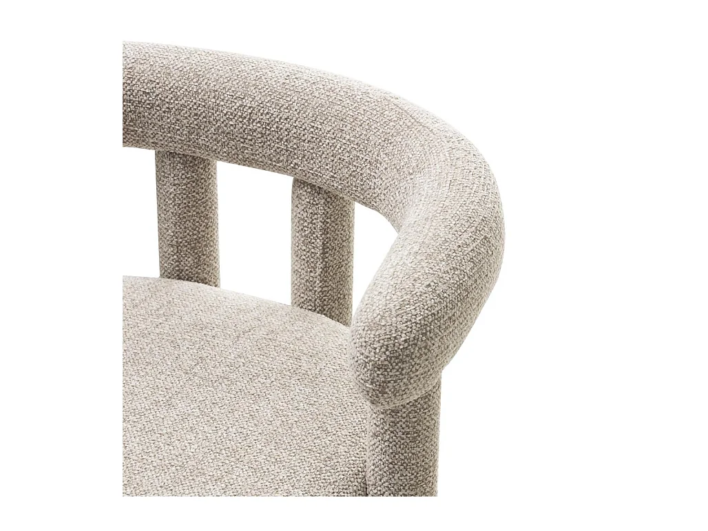 Fauteuil 63x65x60 cm gris Nolan