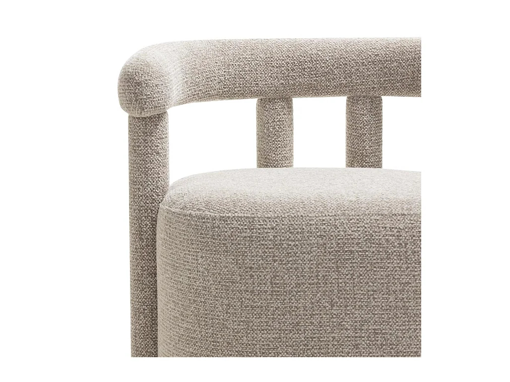 Fauteuil 63x65x60 cm gris Nolan