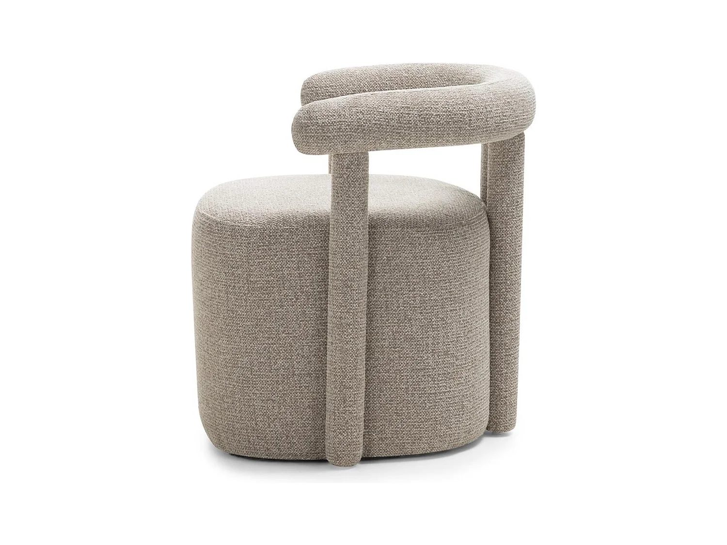 Fauteuil 63x65x60 cm gris Nolan