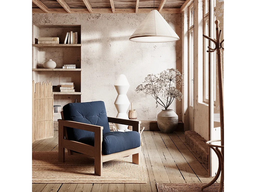 Fotel 0,75x1,05x0,83 m Niebieski Mexico