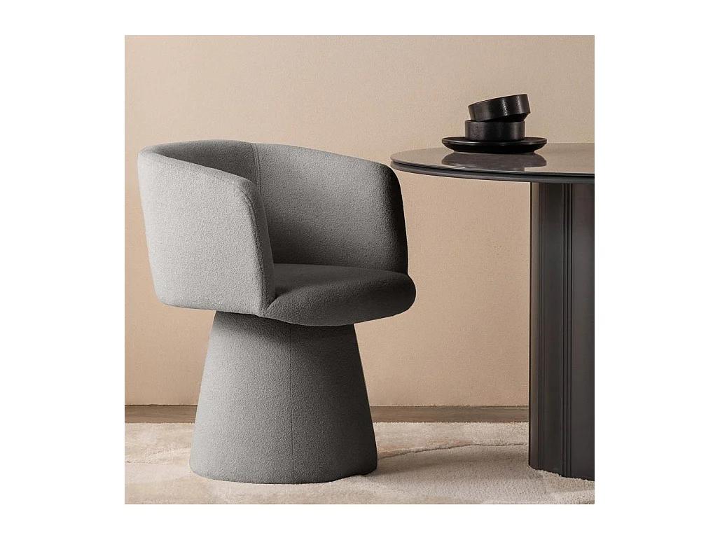 Fauteuil pivotant 60x60x80 cm Gris IMAR