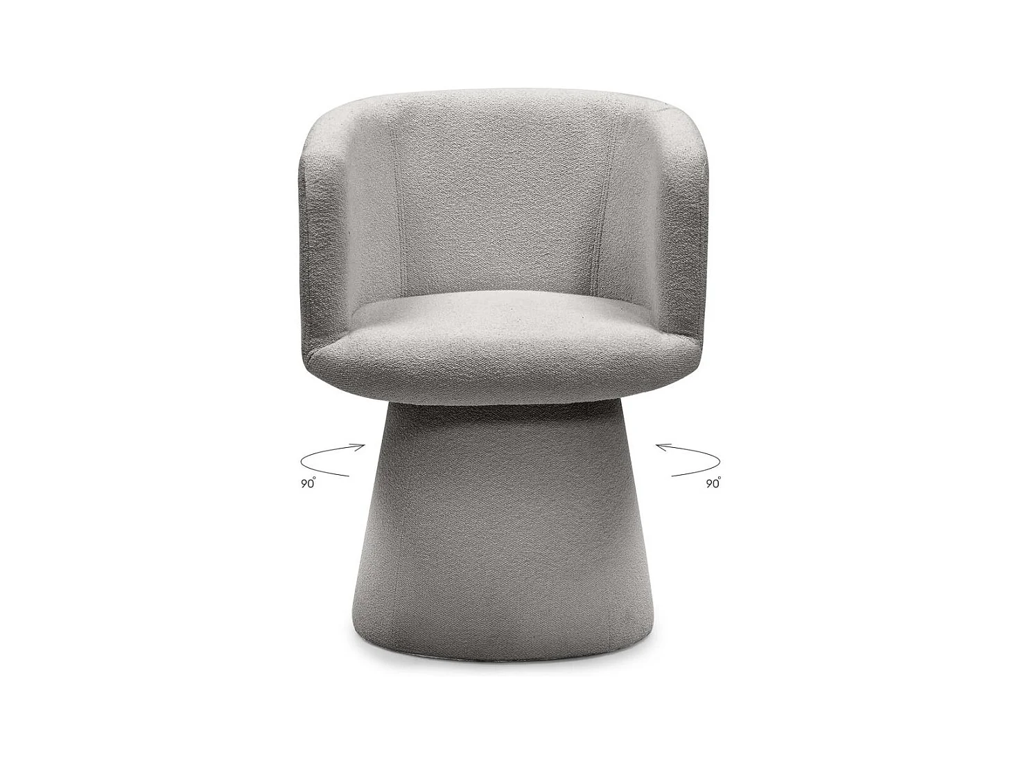 Draaistoel 60x60x80 cm Grijs IMAR