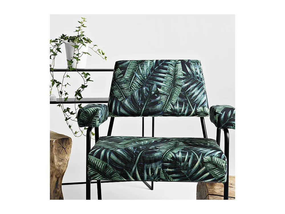 Sessel 58x70x81 cm schwarz einfach tropicalvives