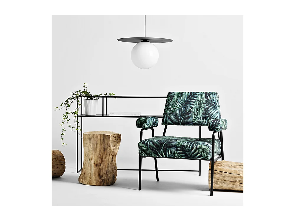 Sessel 58x70x81 cm schwarz einfach tropicalvives