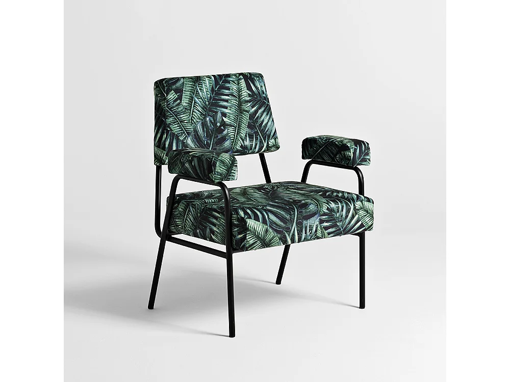 Fauteuil 58x70x81 cm noir simple tropicalvives
