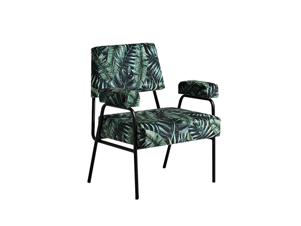 Fauteuil 58x70x81 cm noir simple tropicalvives