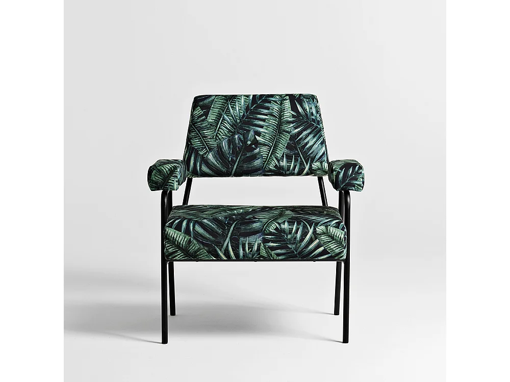 Fauteuil 58x70x81 cm noir simple tropicalvives