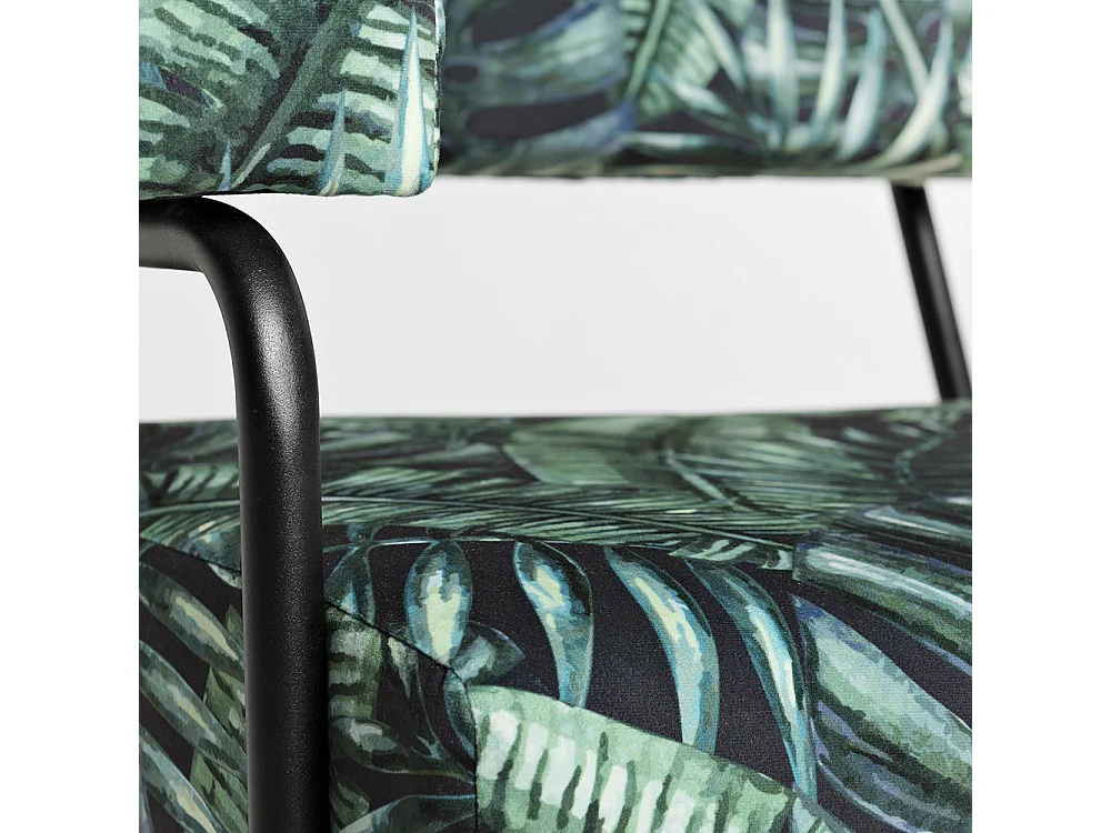 Fauteuil 58x70x81 cm noir simple tropicalvives