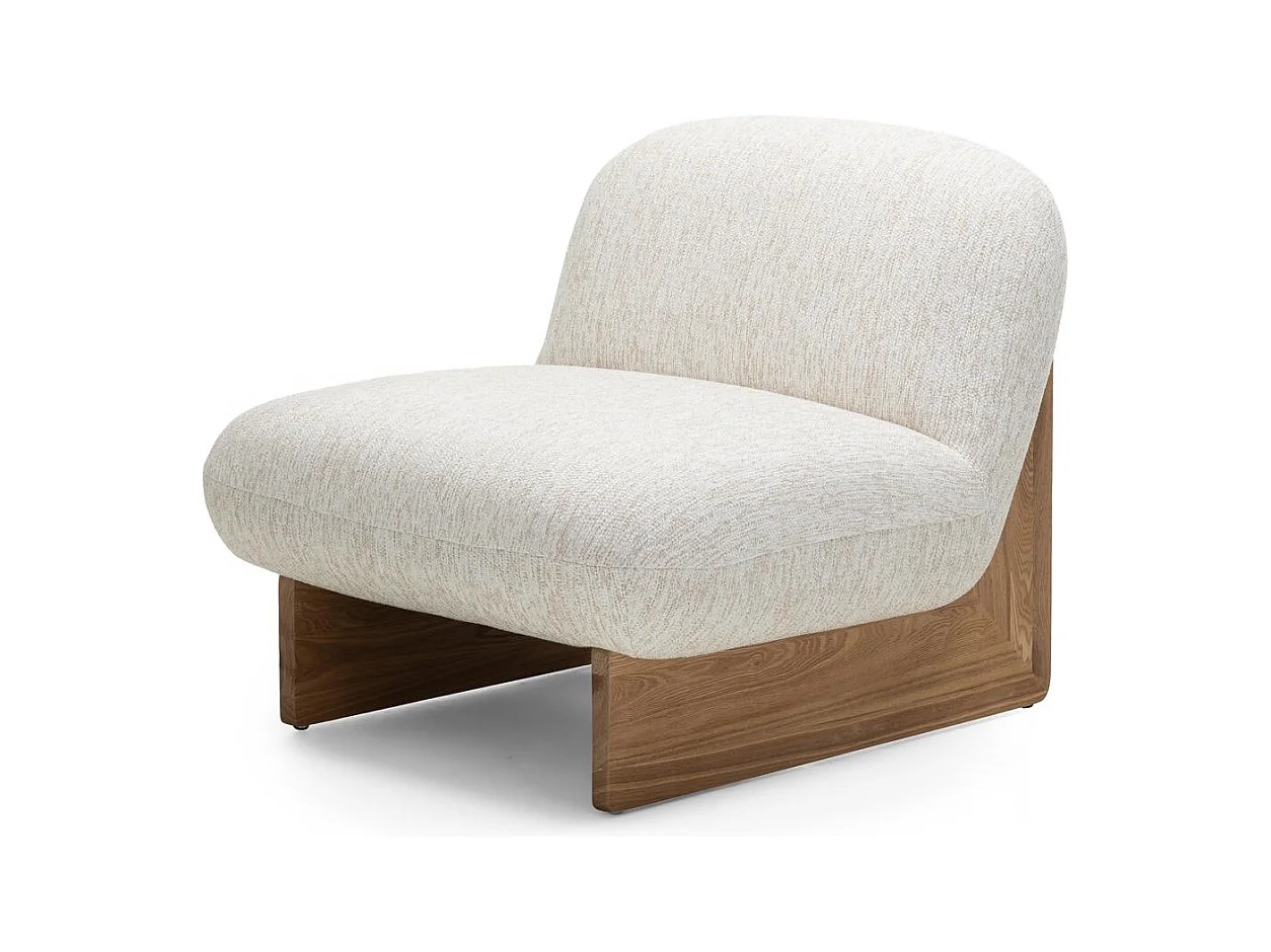 Fauteuil lounge 75x81x92 cm beige Mamet