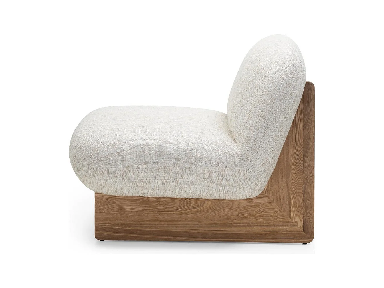 Fauteuil lounge 75x81x92 cm beige Mamet