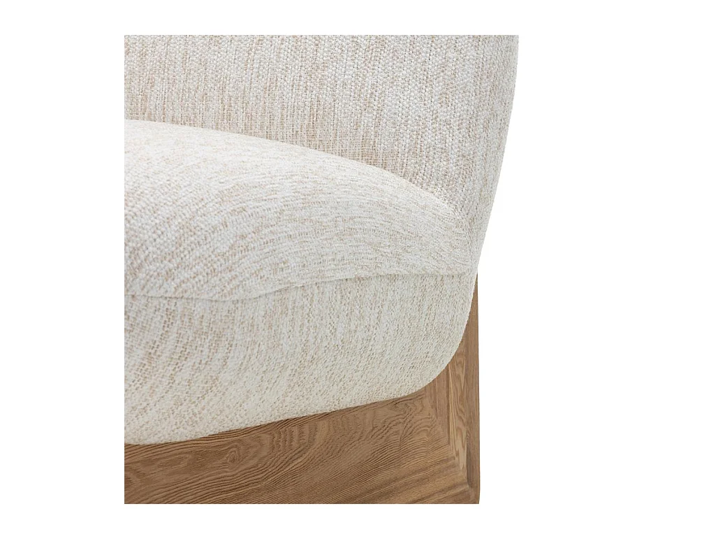 Fauteuil lounge 75x81x92 cm beige Mamet