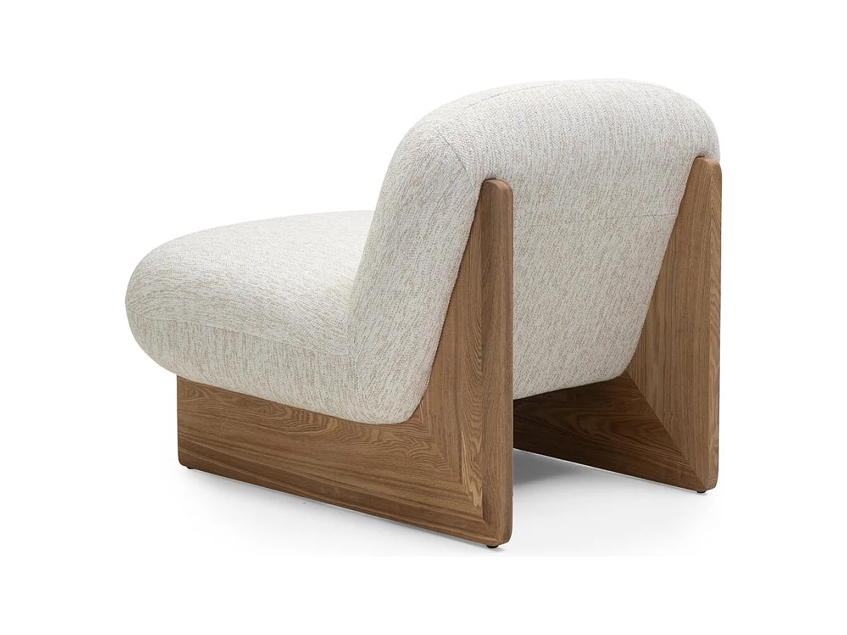 Fauteuil lounge 75x81x92 cm beige Mamet