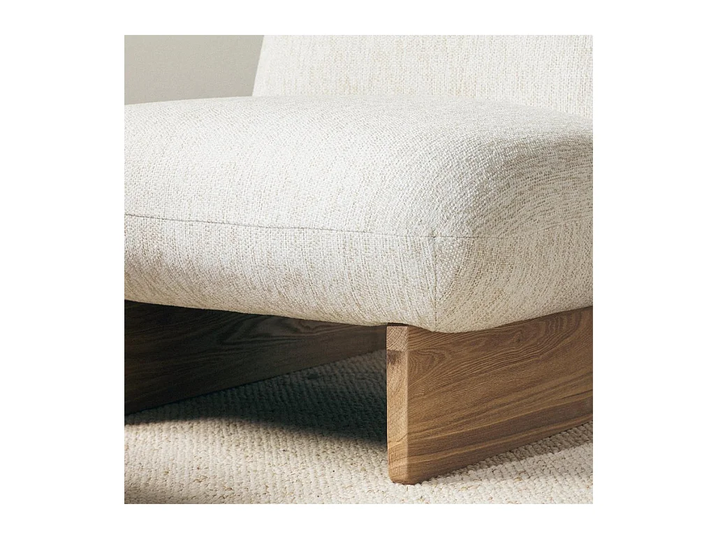 Fauteuil lounge 75x81x92 cm beige Mamet