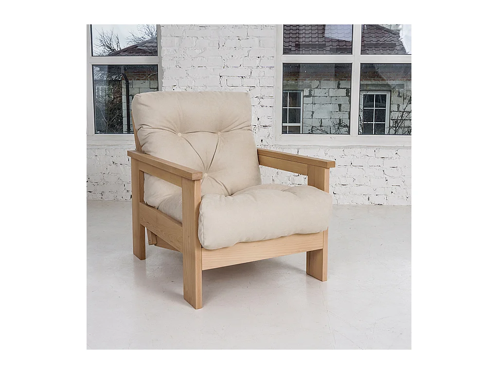 Fauteuil 0,75x1,05x0,83 m Crème Mexique