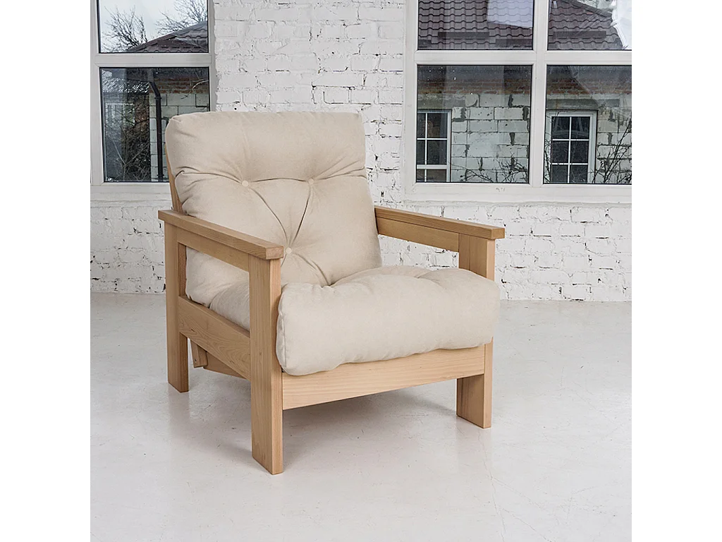 Fotel 0,75x1,05x0,83 m Kremowy Meksyk