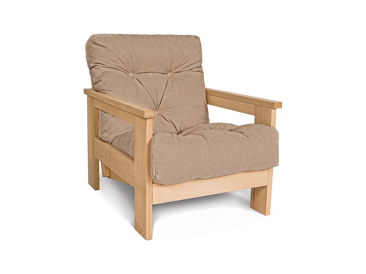 Fauteuil 0,75x1,05x0,83 m Beige Mexique