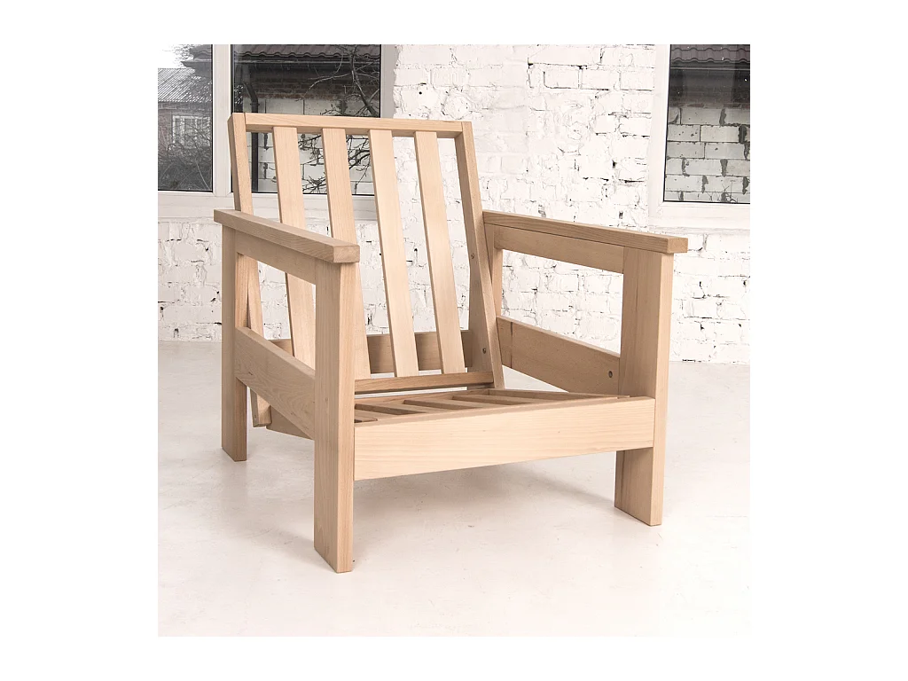 Fauteuil 0,75x1,05x0,83 m Beige Mexique