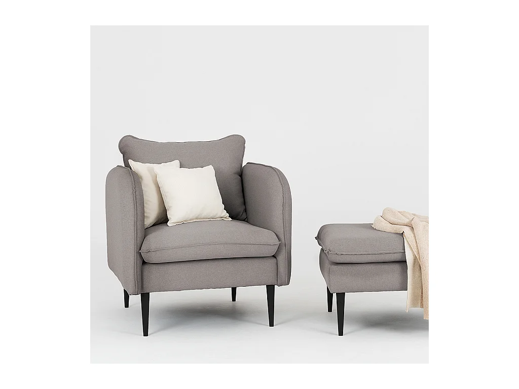 Sessel 0,89x0,8x0,9 m schwarz Posh