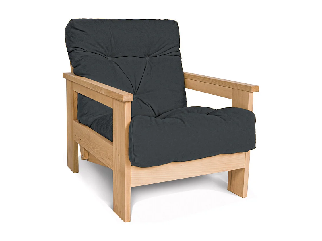 Fauteuil 0,75x1,05x0,83 m naturel Mexique