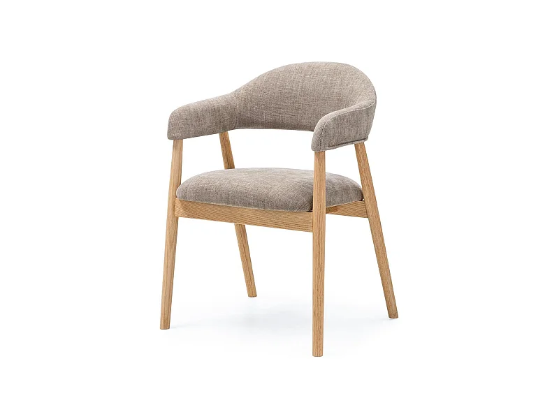 Fauteuil rembourré 57x54x81 cm Beige LARIS