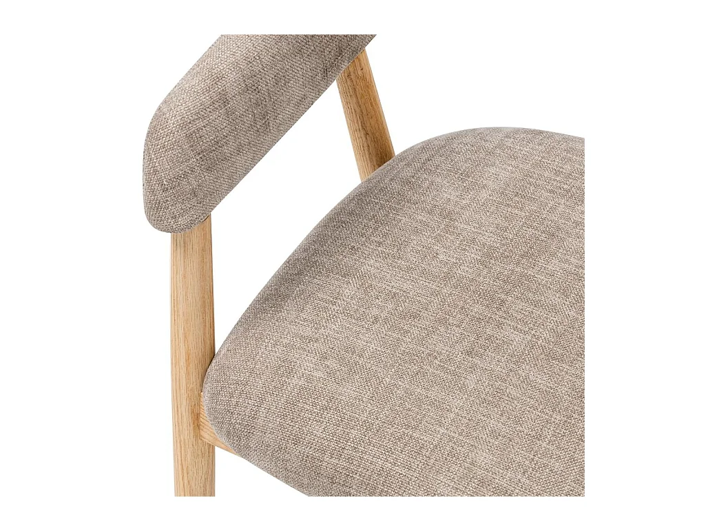 Fauteuil rembourré 57x54x81 cm Beige LARIS
