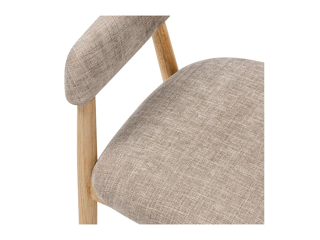 Fauteuil rembourré 57x54x81 cm Beige LARIS