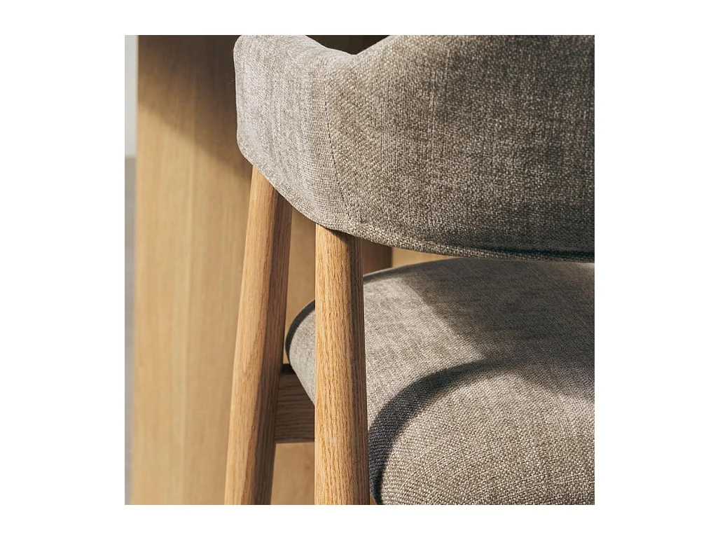 Polsterstuhl 57x54x81 cm Beige LARIS
