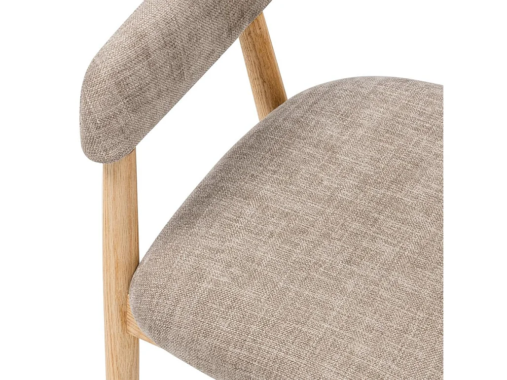 Polsterstuhl 57x54x81 cm Beige LARIS